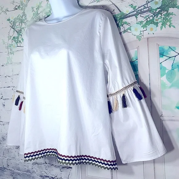 Collection by Bobeau Bell Sleeve Tunic Medium - Picture 4 of 9